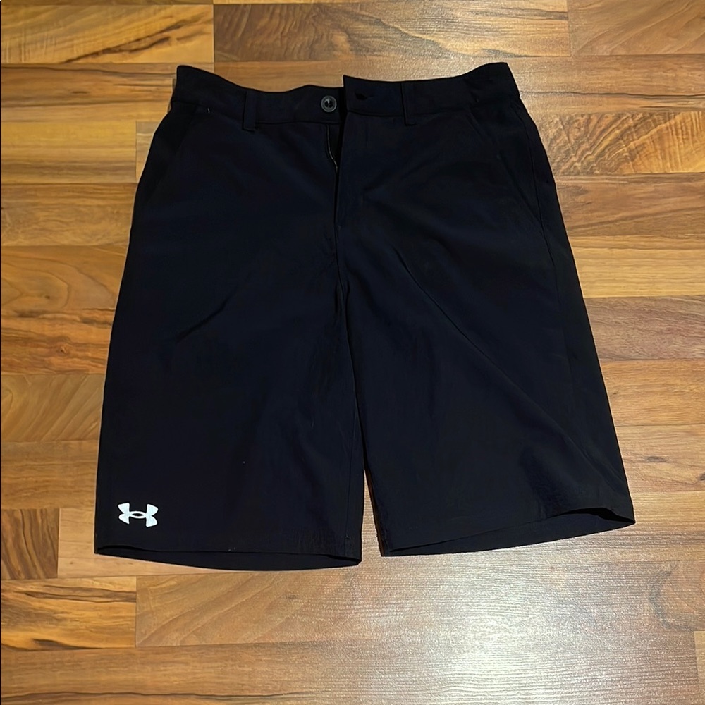 Under Armour Black Athletic Shorts Performance Fabric